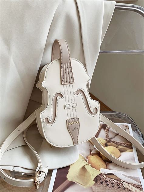 Violin Design Satchel Bag Girly Bags Novelty Bags Violin Design