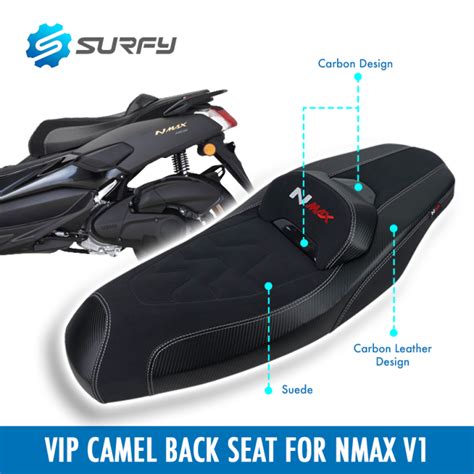 Kno Nmax V1 Vip Camel Back Seat Suede And Leather Lazada Ph