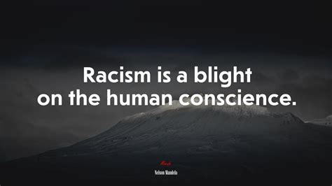 613036 Racism Is A Blight On The Human Conscience Nelson Mandela