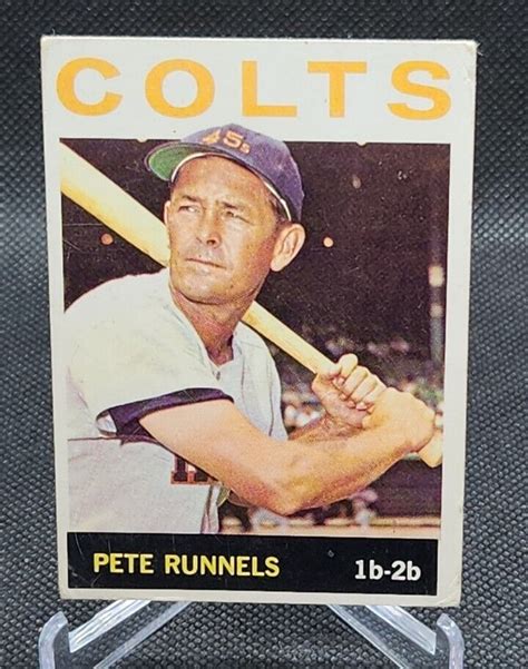 Topps Pete Runnels Houston Colt S Vintage Baseball Cards