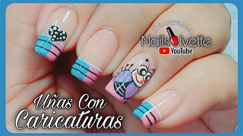 Aprender acerca 109 imagen uñas decoradas muñecos animados faciles