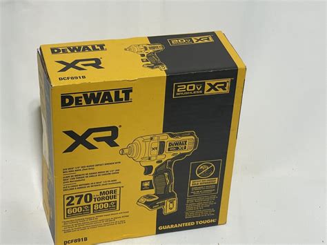 Dewalt Dcf B V Max Xr Impact Wrench W Hog Ring Anvil Tool