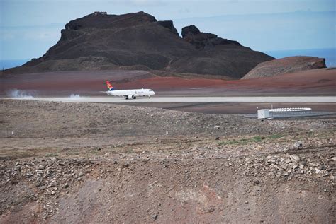 Airlink E190 Landing - St Helena Airport