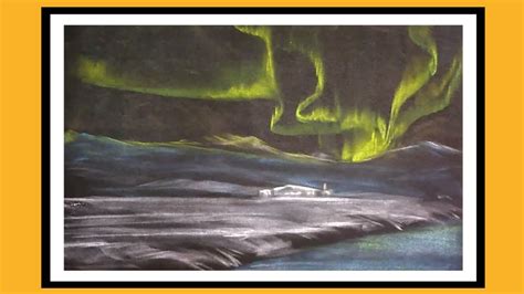 How To Draw The Northern Lights Aurora Borealis With Oil Pastel YouTube