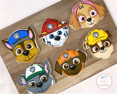 Paw Patrol Sugar Cookies Decorated Paw Sugar Cookies