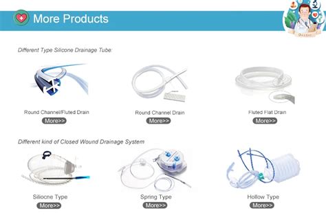 Medical Grade Silicone Surgical Round Perforated Drains Jackson Pratt