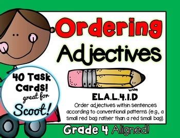 Ordering Adjectives Bundle By Rock Paper Scissors Tpt