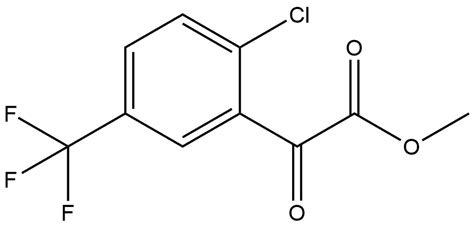 Benzeneacetic acid 2 chloro α oxo 5 trifluoromethyl methyl ester