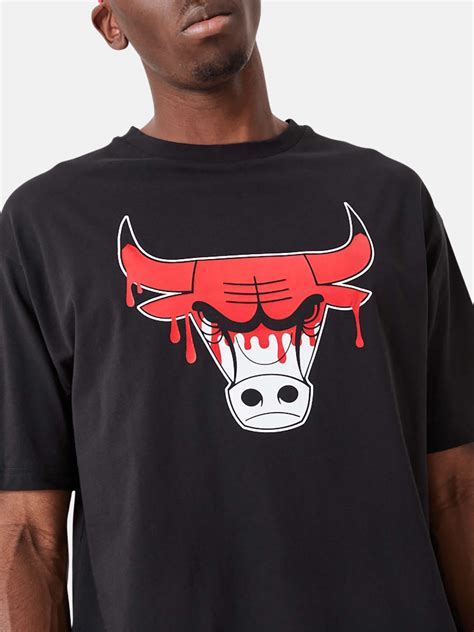 New Era Nba Drip Logo Os Tee Chicago Bulls Streetwear Basketball