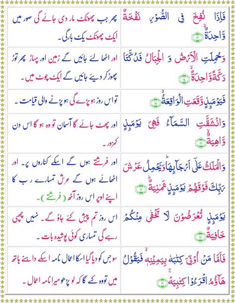 Surah Al Haqqah With Urdu Translation Quran With Urdu Translation