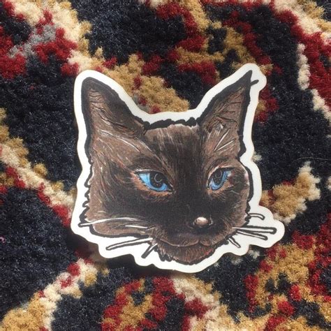 Cat Head Pet Sticker Single Piece 1 Vinyl Cute Animal - Etsy