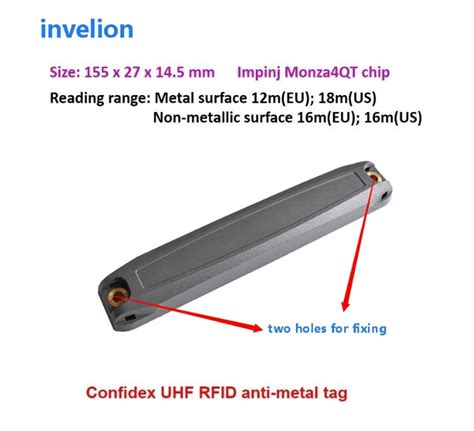 Long Range Uhf Rfid Anti Metal Tag Passive Epc Memory 128bits Gen2 Tag