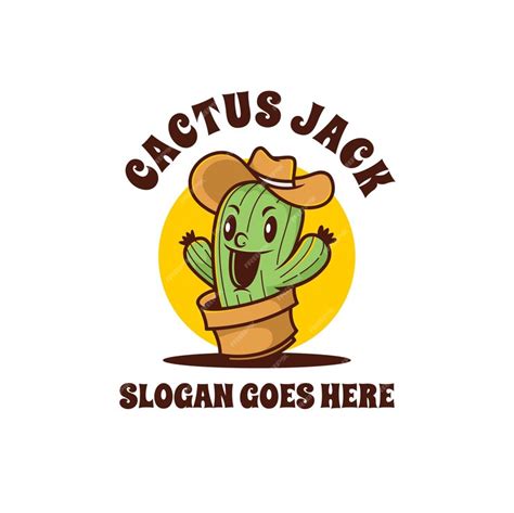 Premium Vector | Cactus logo cartoon mascot illustrations