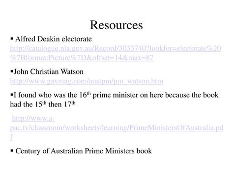 Ppt Task 1 Timeline Of Australian Prime Ministers Powerpoint