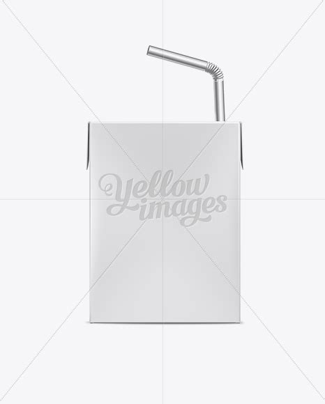 200ml Milk Carton Box With Straw Mockup Free Download Images High