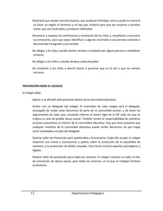 Protocolo De Protecci N Integridad Sexual Pdf