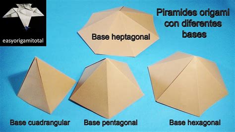 Como Hacer Piramides Origami De Base Cuadrada Pentagonal Hexagonal Y