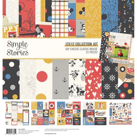 Simple Stories Collection Kit 12X12 Say Cheese Classic Mouse 810150773804