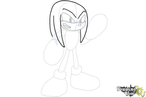 How To Draw Sonic Knuckles The Echidna Drawingnow