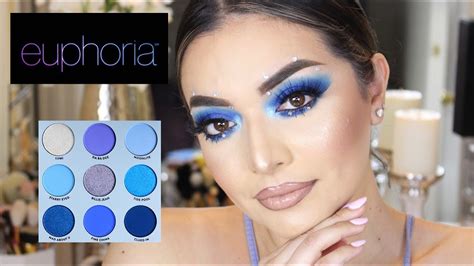 Euphoria Inspired Makeup Tutorial Colourpop Blue Moon Palette Youtube