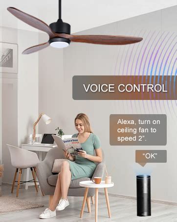 Amazon Ovlaim Inch Indoor Outdoor Smart Ceiling Fan With Lights