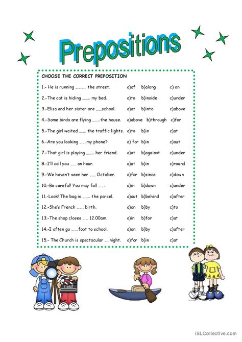 Prepositions Fran Ais Fle Fiches Pedagogiques Pdf Doc