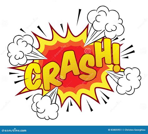 Cartoon Comic Book Crash Explosion Sound Effect Stock Vector ...