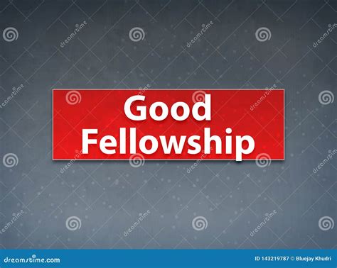 Good Fellowship Red Banner Abstract Background Stock Illustration