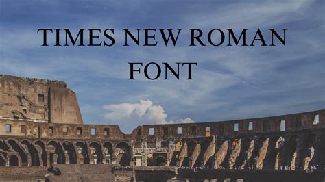 Times New Roman Font Free Download