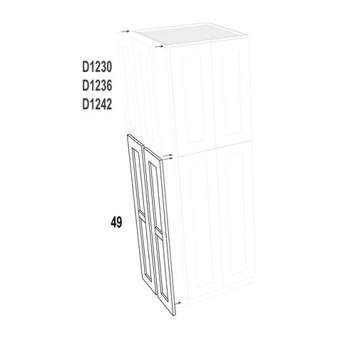 Lower Single Door For Pantry Espresso Shaker Rta Cabinet