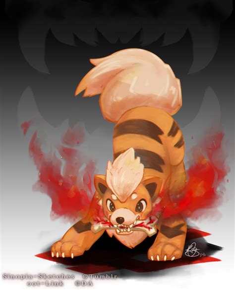 Growlithe - Fire Fang by OOT-Link on DeviantArt