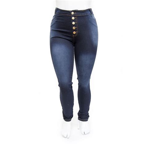 Calça Jeans Plus Size Feminina Hot Pants Escura Thomix Ane Jeans Anos