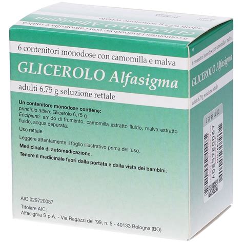 Glicerolo Alfasigma Adulti G Soluzione Rettale X G Redcare