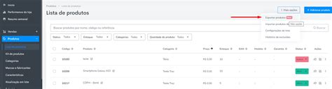 Como Exportar Os Produtos Cadastrados Para O Excel Tray Tecnologia