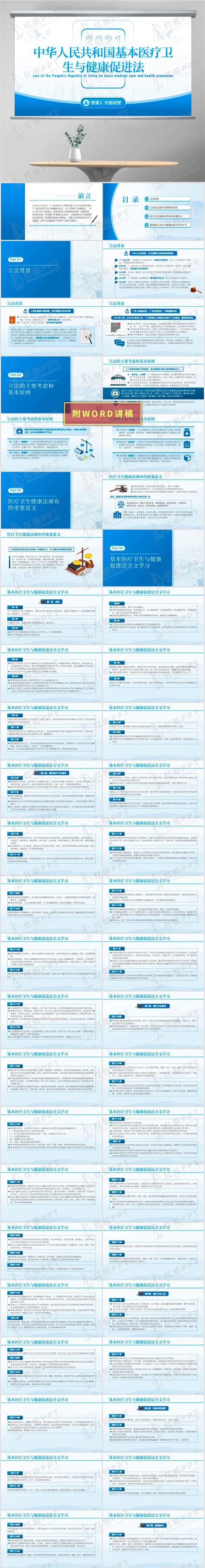 新版2021年中华人民共和国基本医疗卫生与健康促进法ppt课件学习解读 知乎