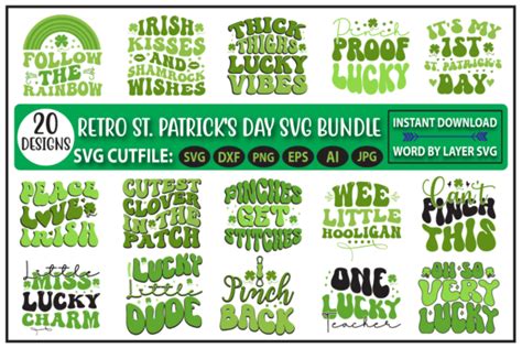 Retro St Patricks Day Svg Bundle Graphic By Retro Gallery · Creative