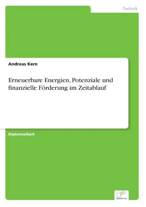 Erneuerbare Energien Potenziale Und Finanzielle F Rderung Im