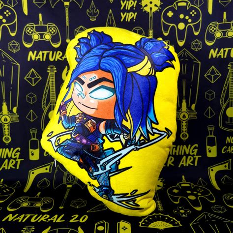 Neon Valorant Pillow Plush Something Major Art