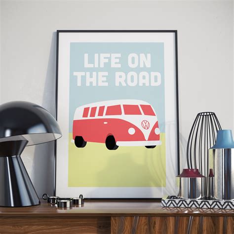 A3 Poster Camper Van Life On The Road