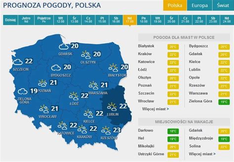 D Ugoterminowe Prognozy Upa Y I Gwa Towne Burze Potem Och Odzenie