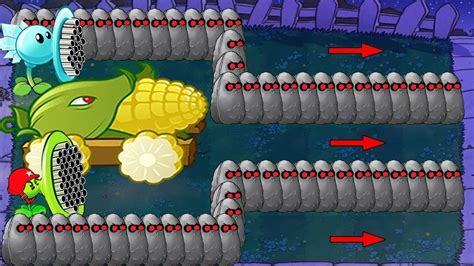 Plants Vs Zombies Hack 99 Gatling Pea Vs 99 Snow Pea Vs 99 Cob Cannon