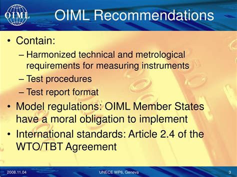 Ppt Oiml Update Powerpoint Presentation Free Download Id4662407