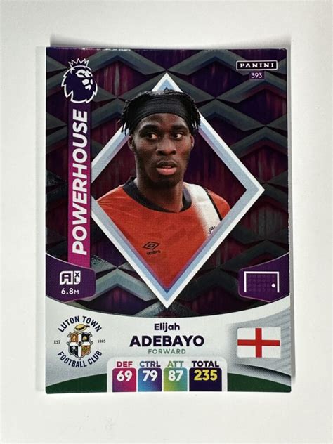 393 Elijah Adebayo Luton Town Powerhouse Panini Premier League