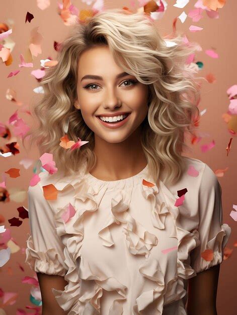 Premium Photo Photo Of Blonde Mexican Woman Holding A Blush Compact Vibrant Fiesta Concept Idea