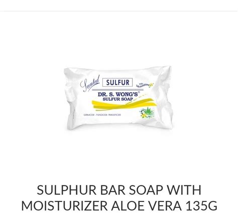 Dr S Wong Sulfur Soap With Moisturizer Aloe Vera 135g Lazada Ph