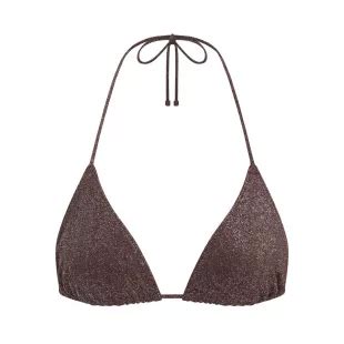 Skims Glitter Swim Triangle Tie Bikini Top