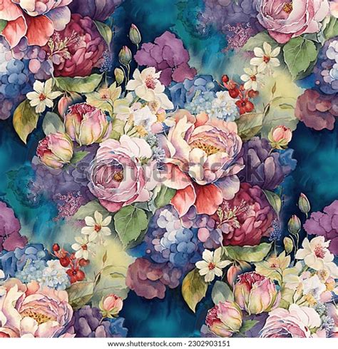 2 113 Watercolor Floral Seamless Pattren Images Stock Photos Vectors