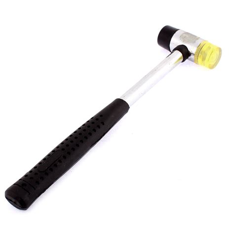 Rubber Mallet Hammer Home Hand Tool Black Clear Yellow 10" Long ...