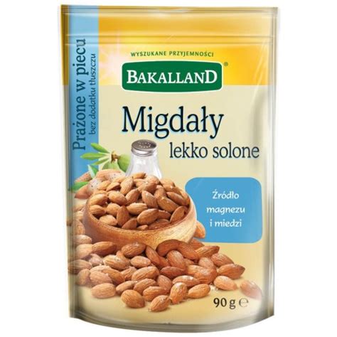 Bakalland MigdaŁy Lekko Solone Łuskane PraŻone 90g 13152454489 Allegropl