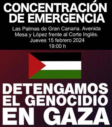 Concentraci N De Emergencia Contra El Genocidio En Palestina Lpgc